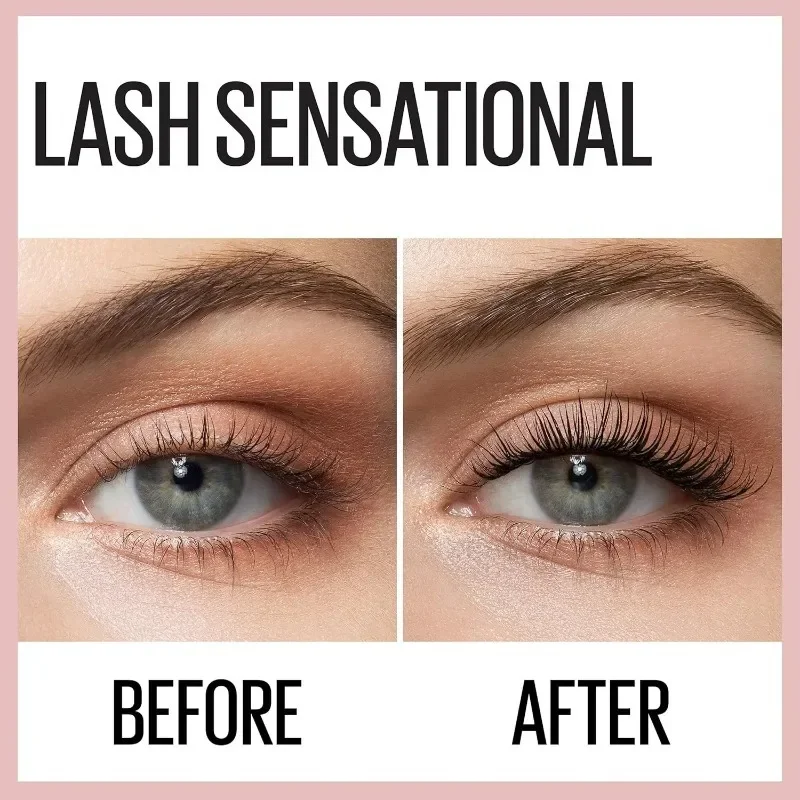 Silk Fiber Lash Mascara Natural Longer & Thicker Eyelashes Waterproof Long Lasting Smudge-proof Hypoallergenic Lasts All Day