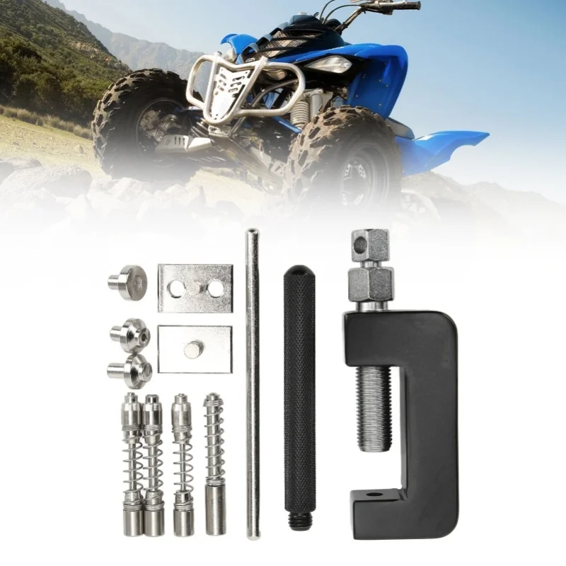12 Pcs Universal Motorcycle Chain Cutter Breaker Riveting Tool Set With Storage Box For ATV Dirt Bike