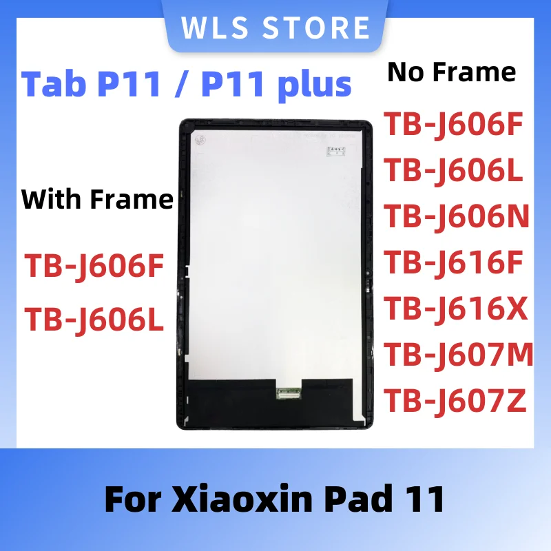 

Original For Tab P11 / P11 Plus TB-J606F TB-J606L TB-J606 TB-J616 TB-J607 LCD Display Touch Screen Digitizer Assembly