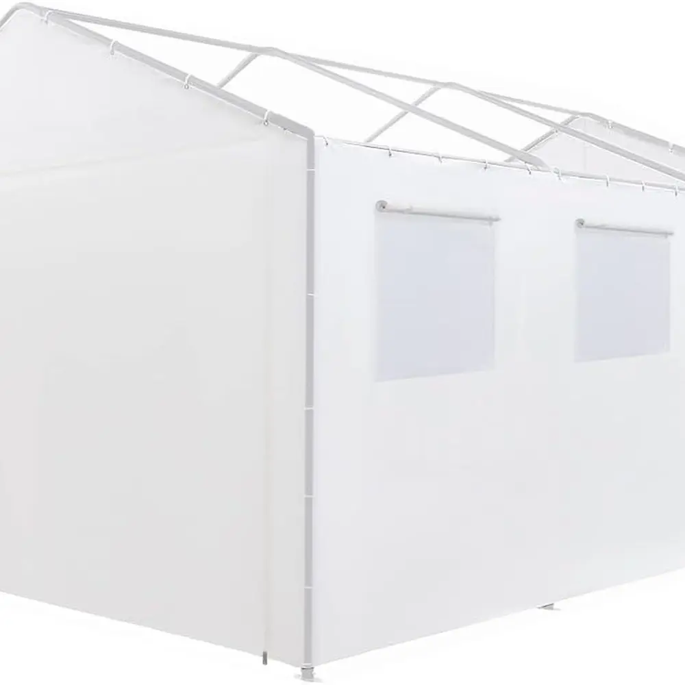 

Комплект боковой стенки для теплицы длиной 20 футов с экранами, 2 стороны, на молнии, 50 банджи, полиэтилен, подходит для рамок 10 футов, 8 дюймов x 20 футов, рамка