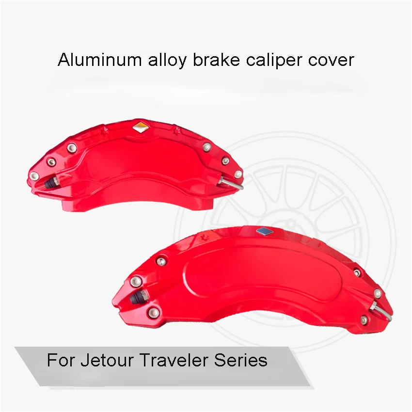 For Jetour Traveler/Shanhai T2/Aluminum Alloy Caliper Cover Modification Brake Caliper Cover Special Wheel Hub 4 pcs