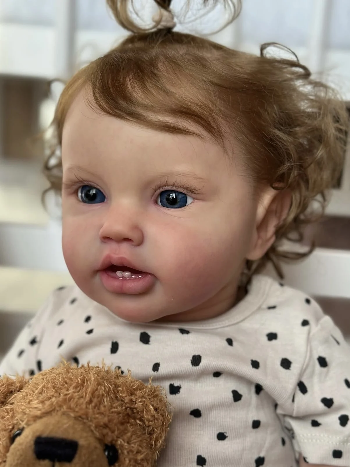 Cokela 60CM Reborn Toddler Popular Cute Girl Doll with hand-Root hair Soft Cuddle Body High Quality Doll TOYS