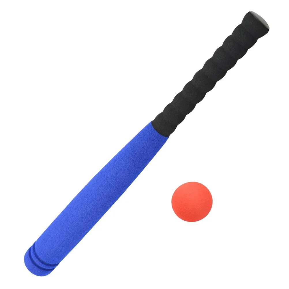 Mazza da baseball in schiuma morbida Giocattoli Sicuro Gioco sportivo per bambini Colore blu Interazione genitore-figlio Palline giocattolo Leggero portatile all'aperto
