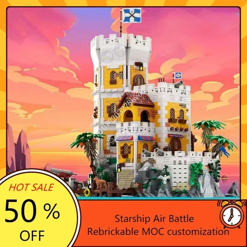 

4516PCS MOC Medieval Pirate Series Sierra Madre Fortress Pirate Barracuda Bay Model Building Blocks DIY Assembly Toys Kids Gifts