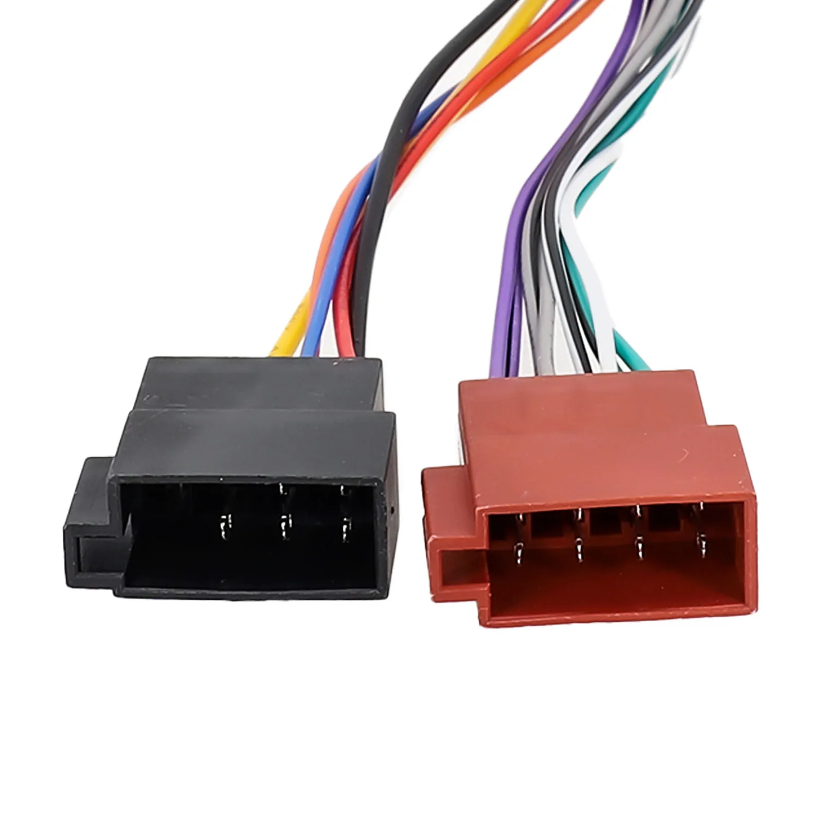 ISO-Compatible 16 Pin Car Audio Harness Adapter for Kenwood Head Units with Robust Construction and Direct Connector Fit