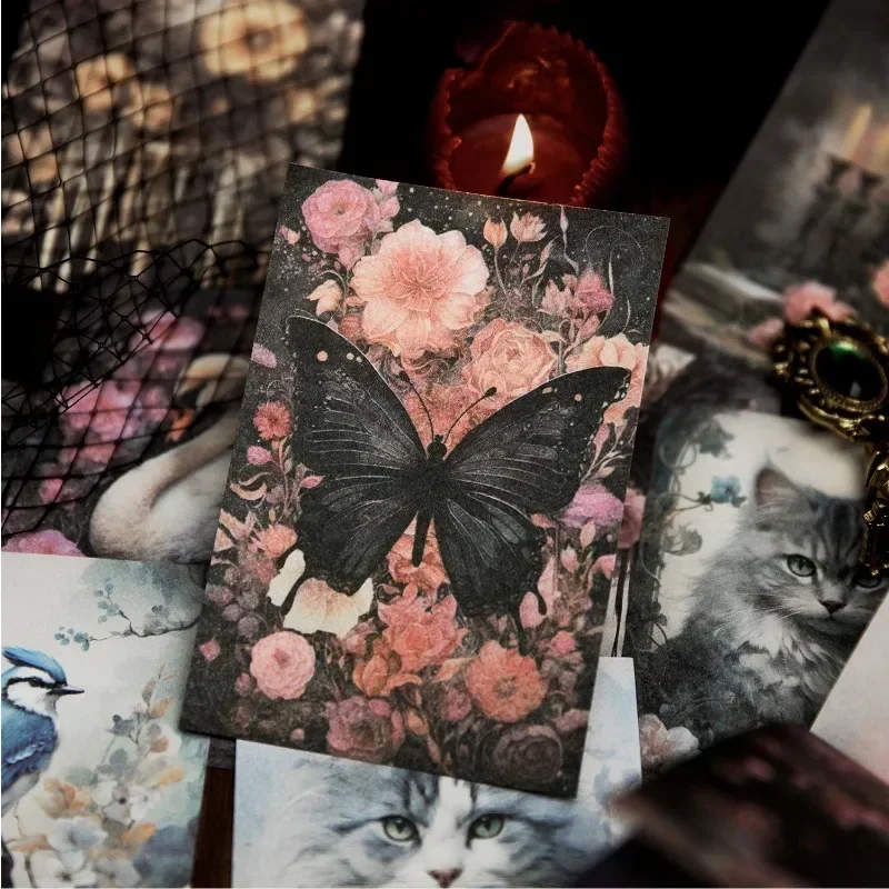 

100 шт., украшение для письма, ретро-фон, справочник, все, тетради, цветочный материал, книга для скрапбукинга, вырезанный 175*95 мм