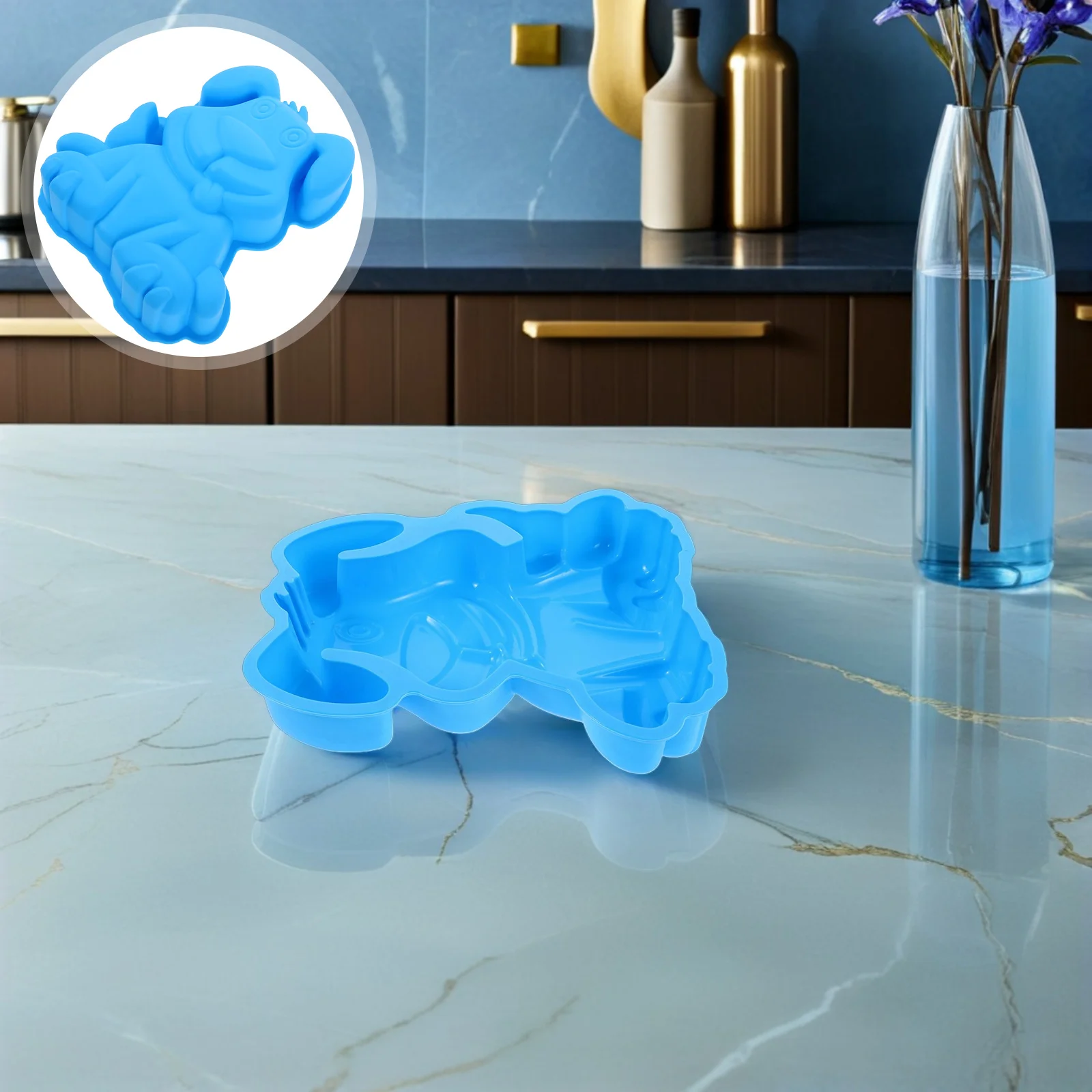 

Dog Treat Silicone Mold Puppy Baking Pan for Cakes Puddings Chocolate - Cute Animal Design Ideal Party Favor Craft Fondant