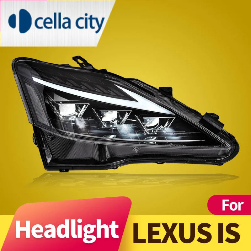 

Headlight Assembly for LEXUS IS 2006-2012 LED DRL LED Dual Beam Lens LED Sequential Turn Signal