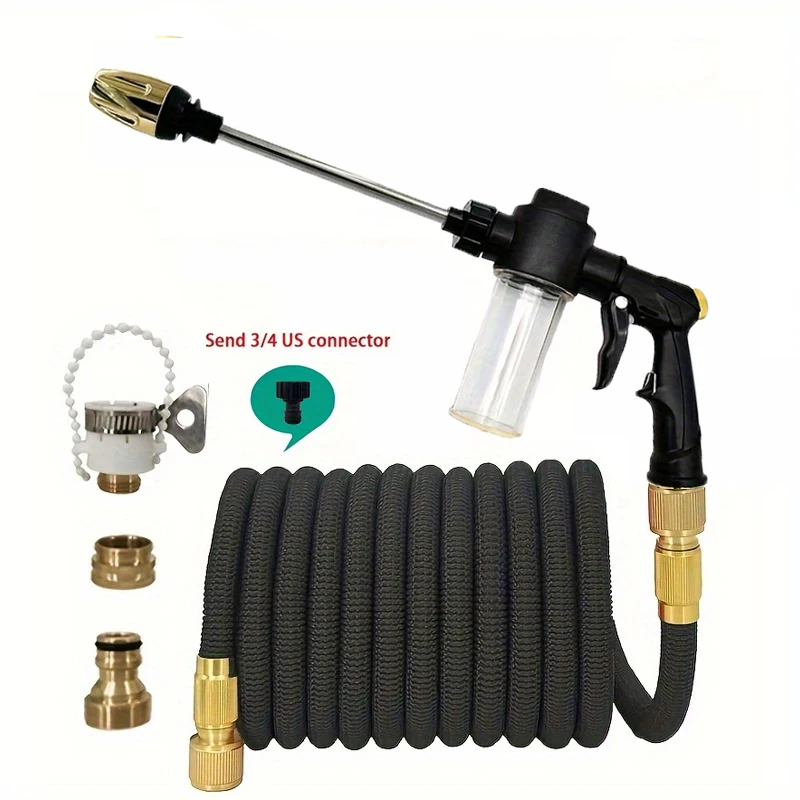 

Садовый шланг для полива, расширяющийся в 3 раза, высоконапорный, гибкий, для мойки автомобилей, орошения сада, волшебный шланг-трубка ﻿