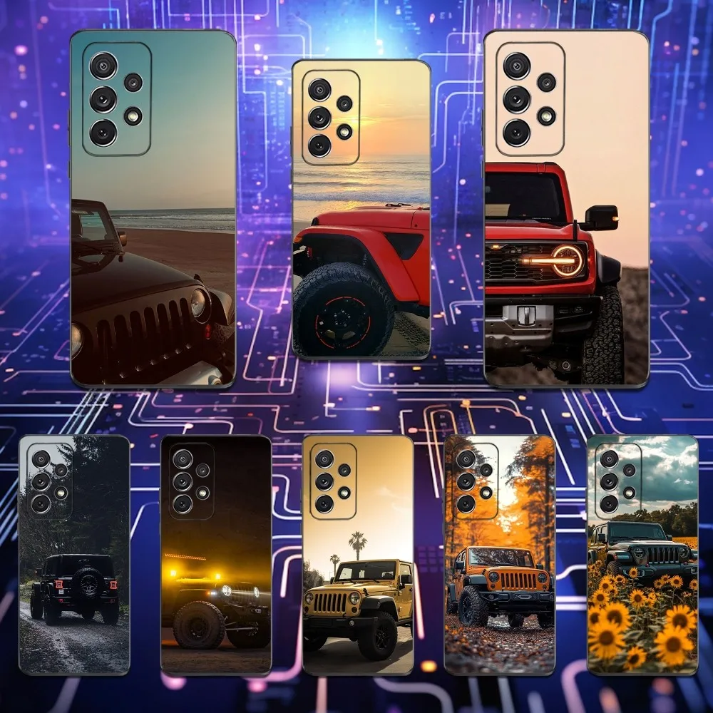

J-Jeeps OFF R-Road S-SUV Phone Case For Samsung S25,S24,S23,S22,S21,S20,S10,Ultra,Plus,Lite,FE,Soft Silicone Black Cover
