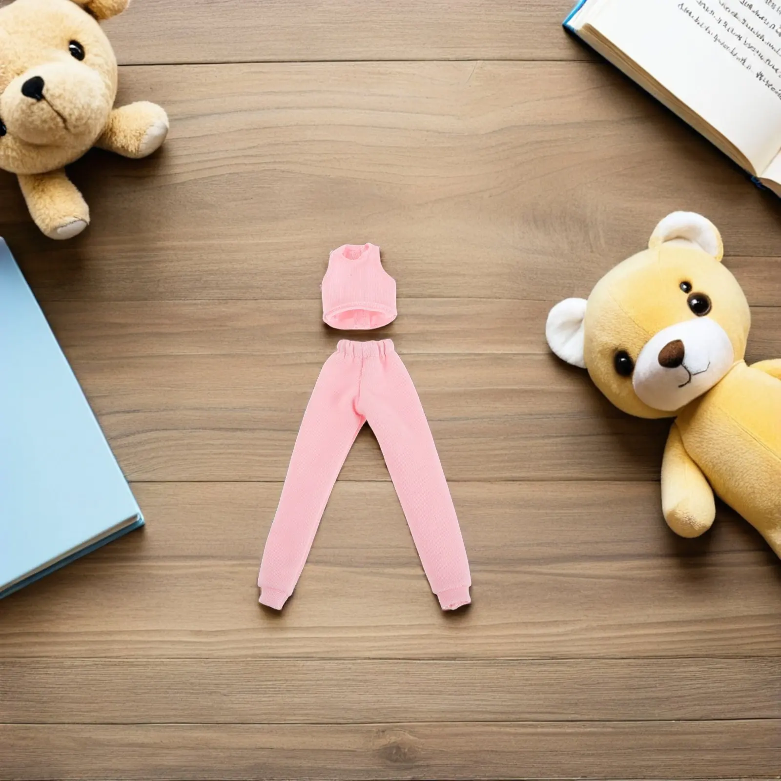 

4Sets Stylish Sports Vest Pants Outfit for Dolls Creative Dress Up Costume Set Elegant Fit Playtime Role Playing Accessory