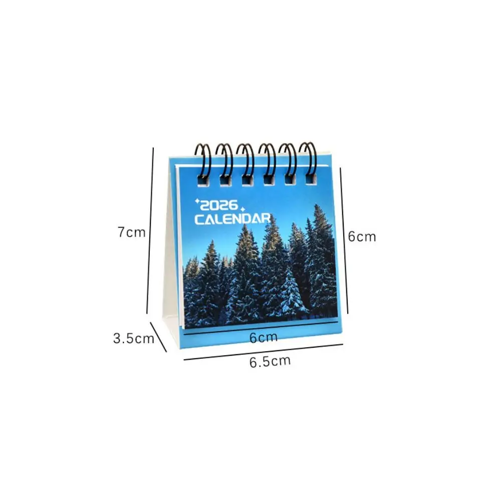 Creative 2026 Desk Calendar To Do List Landscape Mini Calendar Daily Planner Home Decoration