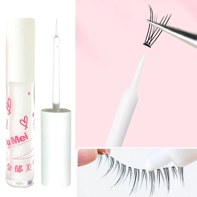 1.7 مللي رمش كاذبة تمديد الغراء مقاوم للماء سريع جاف طويل الأمد قوي لا تهيج أدوات التمهيدي رمش شفافة #2