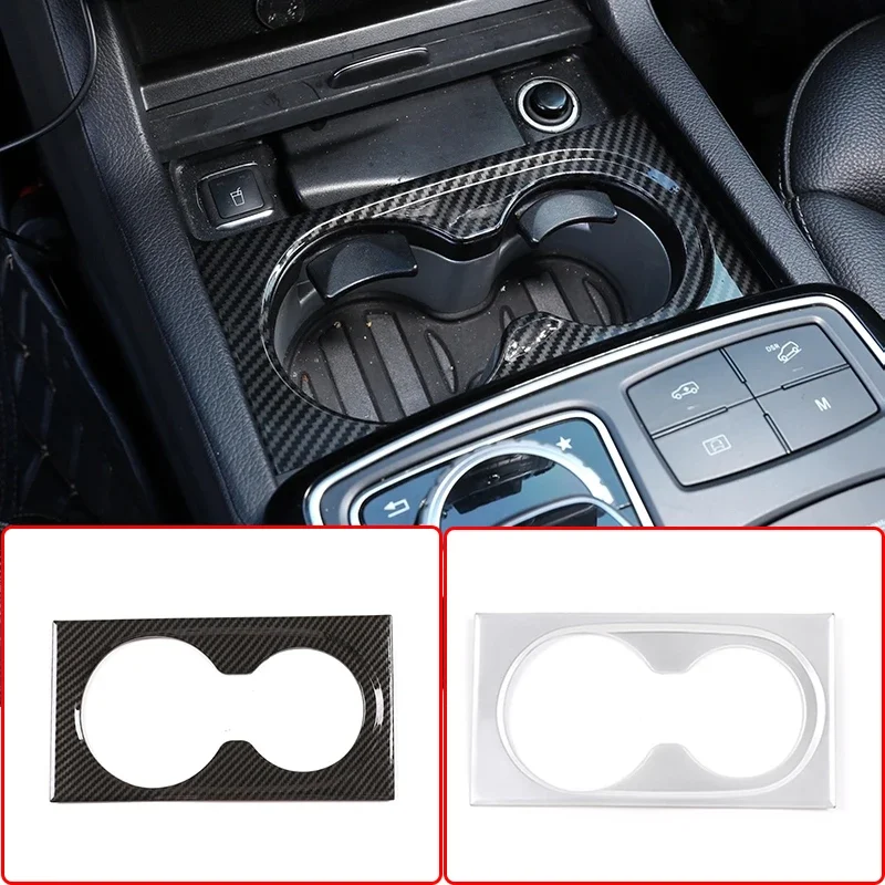 

For Mercedes Benz GLE GLS ML GL Class W166 X166 2013-2019 Car Center Console Water Cup Holder Frame Cover Trim Accessories