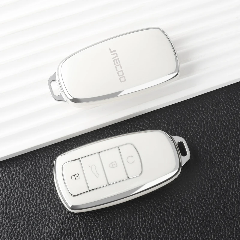 لينة بولي TPU حافظة مفاتيح السيارة غطاء شل حامل لشيري Jaecoo 7 J7 J8 phev 2025 2024 2023 حامي مفتاح قذيفة المفاتيح الملحقات