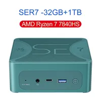 New Beelink SER7 Ryzen7 7840HS Up to 65W Mini PC DDR5 32GB SSD 1T NVME SSD Wifi6 Gaming Computer VS SER6 Pro 7735HS SER 5800H