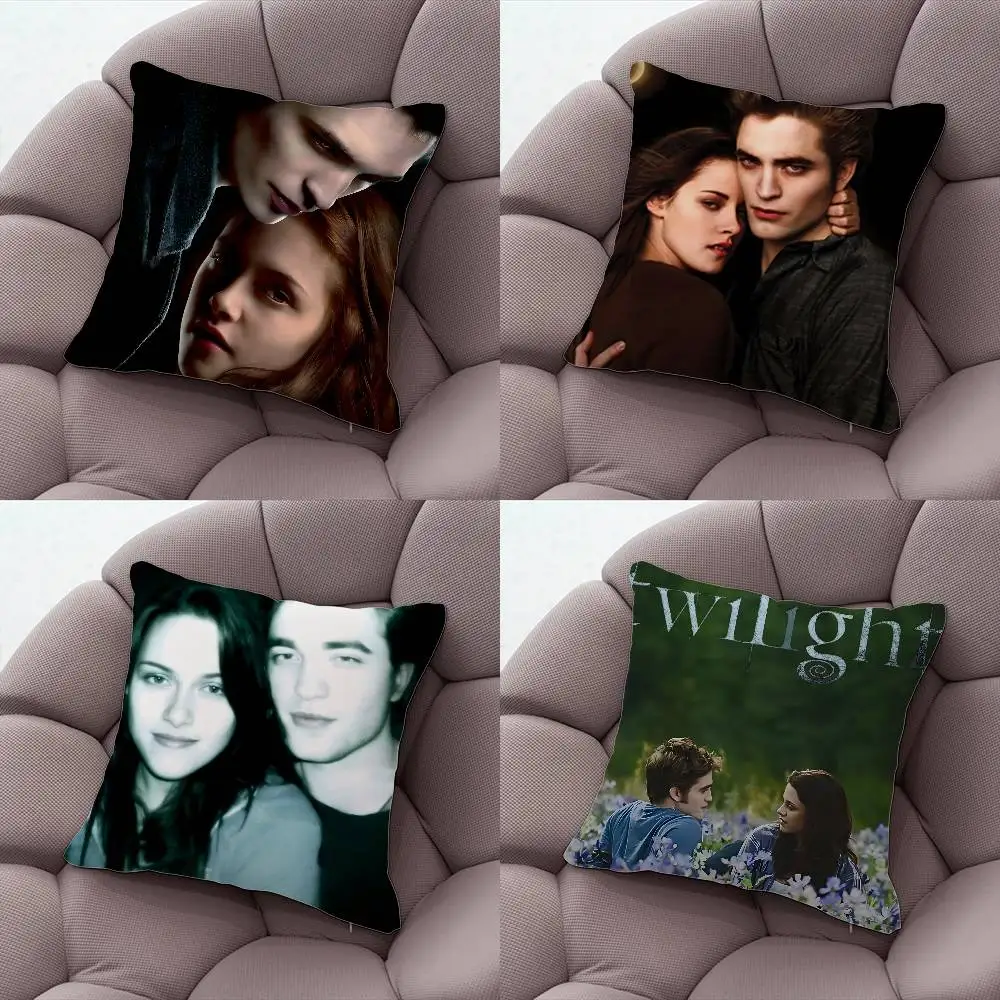 

T-Twilight Saga Pillow Case Plush Fabric Soft Double-Sided Printed Sofa Warm Winter Home Gift Cushion Cover