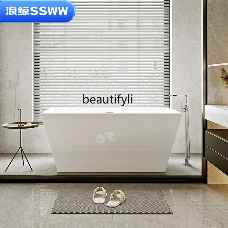

YH Acrylic Independent Modern Seamless Integrated Bathtub Household Small Apartment Hotel Homestay Net Bath Y