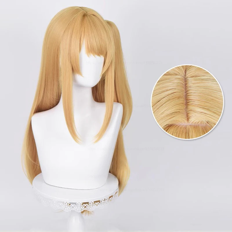 Oshi No Ko Hoshino Ruby Cosplay Wig 70cm Straight Orange Gold Rose Pink Heat Resistant Synthetic Hair Wig Anime Wigs + Wig Cap