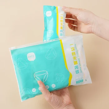 일회용 흰색 코튼 속옷, 임산부 워시 프리 및 휴대용 산후 간호, 출장용 짧은 속옷, 3 PCs/세트