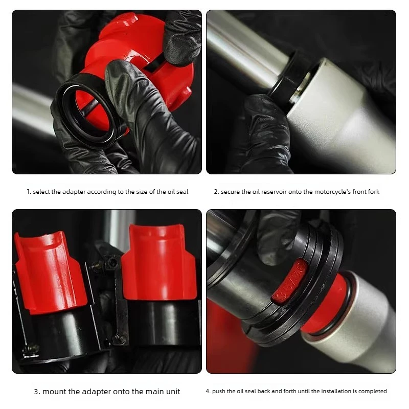 

Motorcycle Shock Absorber Oil Seal Installation Tool Universal Front Fork Seal Driver Oil Seal Replacement Removal Tool Puller