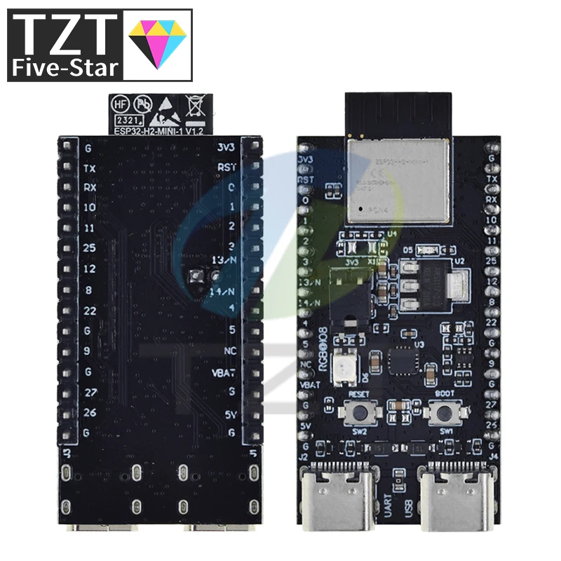 Imagem -03 - para Arduino Fio Série h2 Zigbee Ble Esp32-h2 Esp32-h2-devkitm1 n4 Esp32-h2-mini-1 Tzt-esp32-h2-devkitm