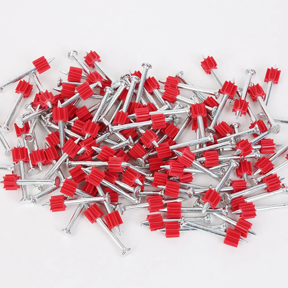 

100pcs Fix Air Drain Sturdy Steel Wall Picture Hanger Heavy Duty Hanging Nail For Decor Woodworking Hard Cement Drywall Nails