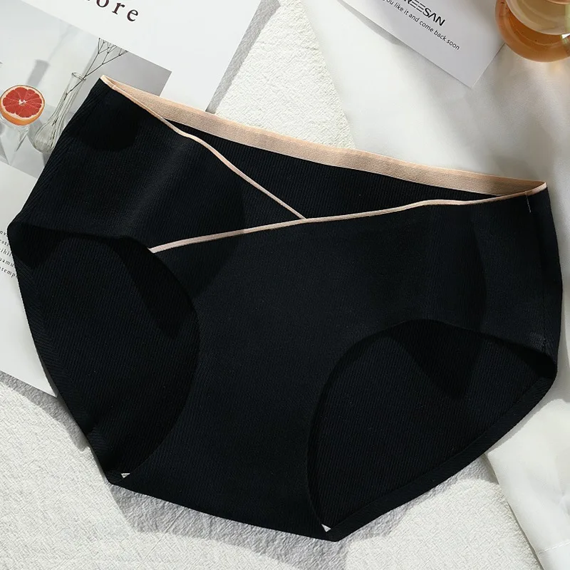 

Cotton Mulberry Silk Maternity Panties V Low Waist Belly Briefs Clothes for Pregnant Women Seamless Pregnancy Underwear 3XL 4XL