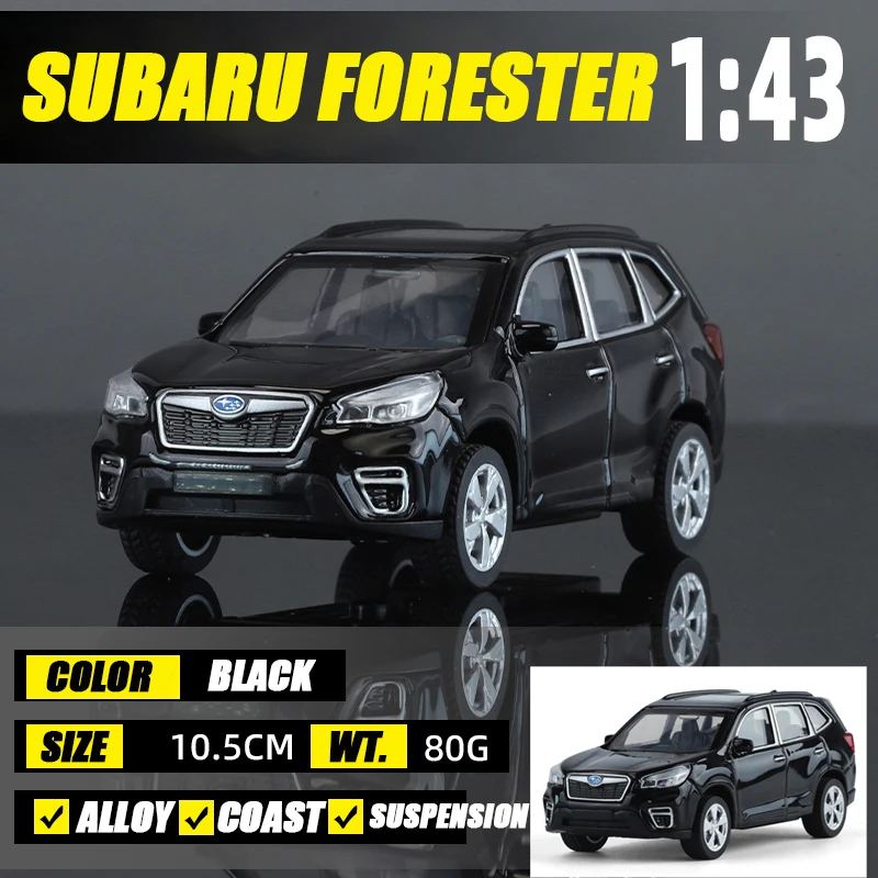 2025 1/43 Scale Subaru Forester WRX STI Sports Cars Alloy Diecast
