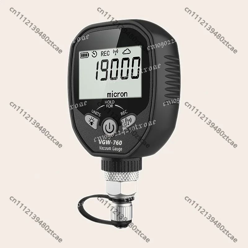 Wireless Digital Vacuum Gauge 0-19000 Microns HVAC Tool 1/4 SAE
