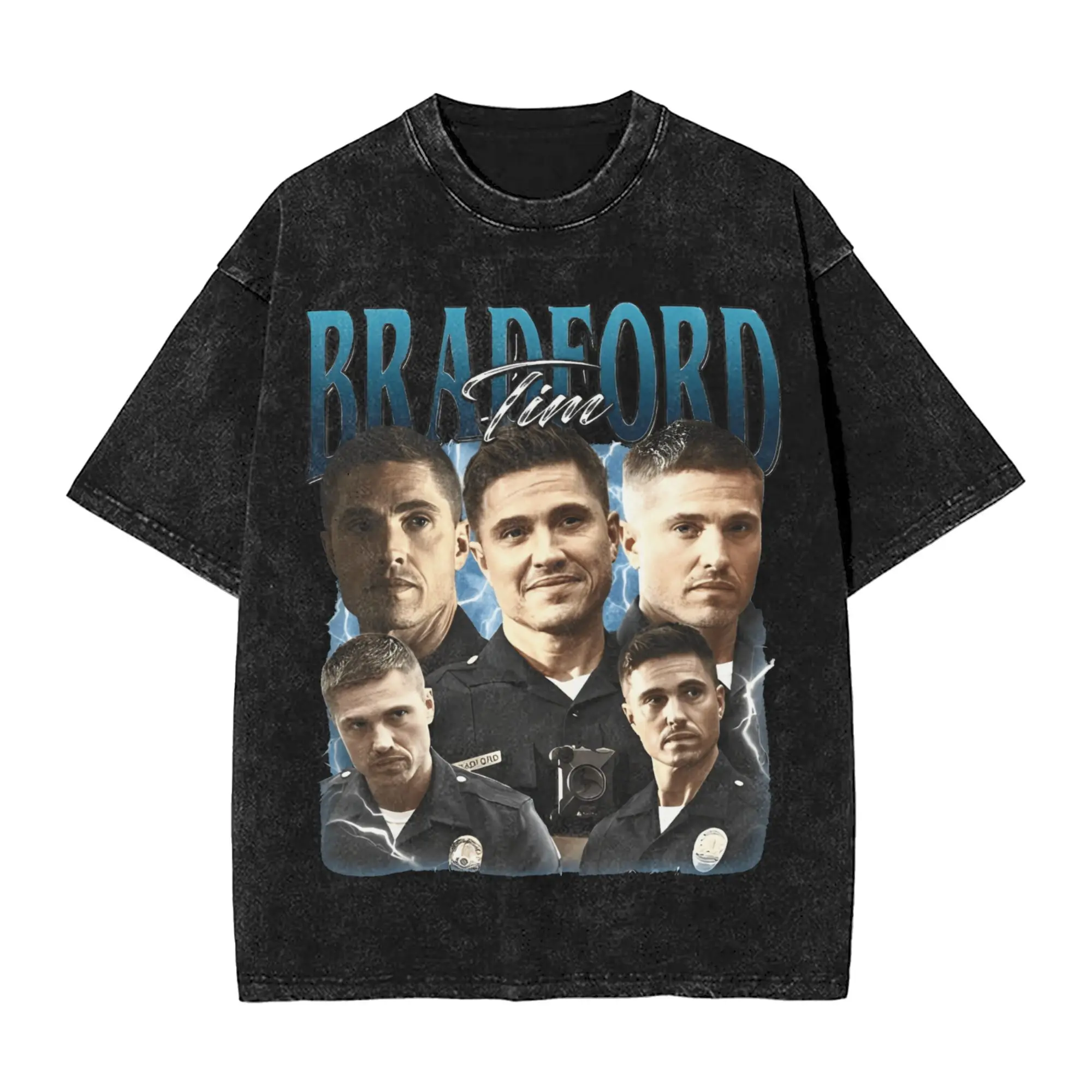 Tim Bradford T-Shirt Trendy Cool T-Shirts Short-Sleeve Street Style Tops Summer Cotton O-Neck Oversized Clothes