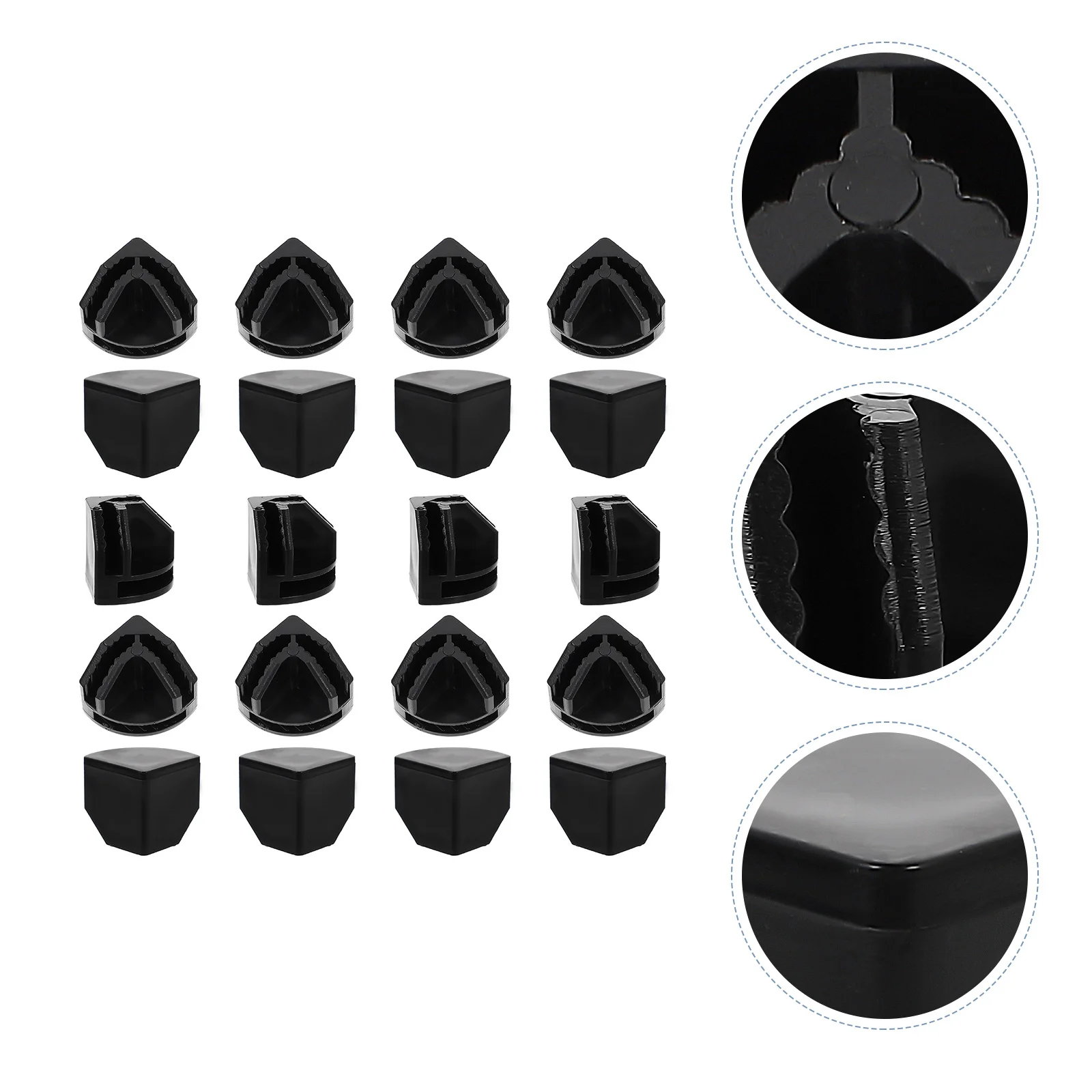 

20Pcs ABS Plastic Cube Storage Shelves Connectors Closet Buckle Clip Interlocking Connectors for Modular Wire Cube Organizer