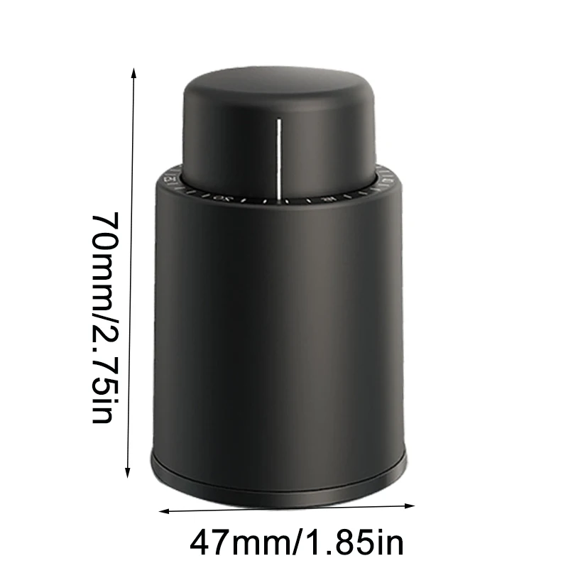 النبيذ فراغ الفلين النبيذ الأحمر زجاجة النبيذ سدادة التوقف غطاء فراغ السدادة حارس الطازجة مع الموازين الرقمية، الفضة