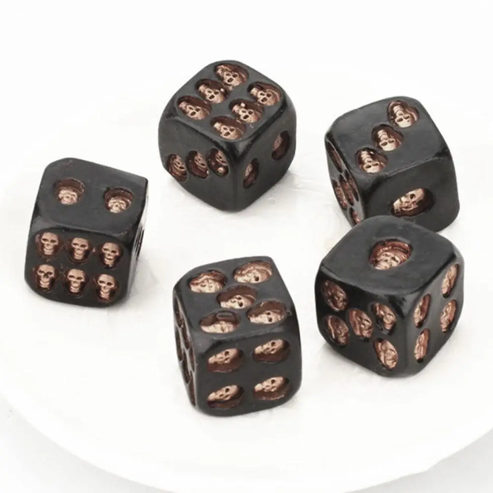 Black Dice Game New Strange Leisure Toy Dice New Strange Devil Luxury Bar Handmade Party Dike Leisure Bar Table Toy Poker