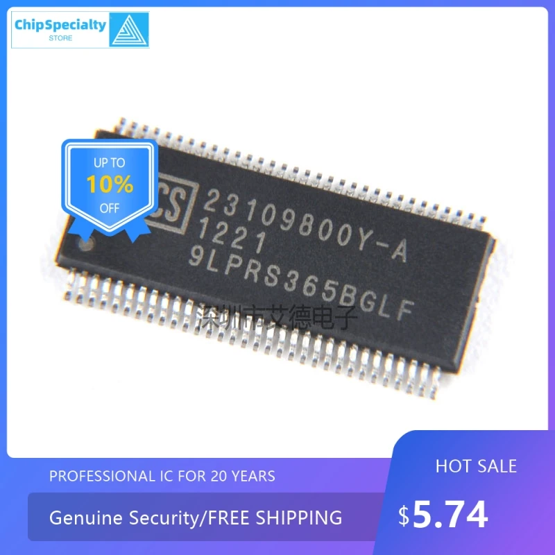 

9LPRS365BGLFT TSOP-64 патч ICS BGLF, синтезатор часов, IC чип, оригинал