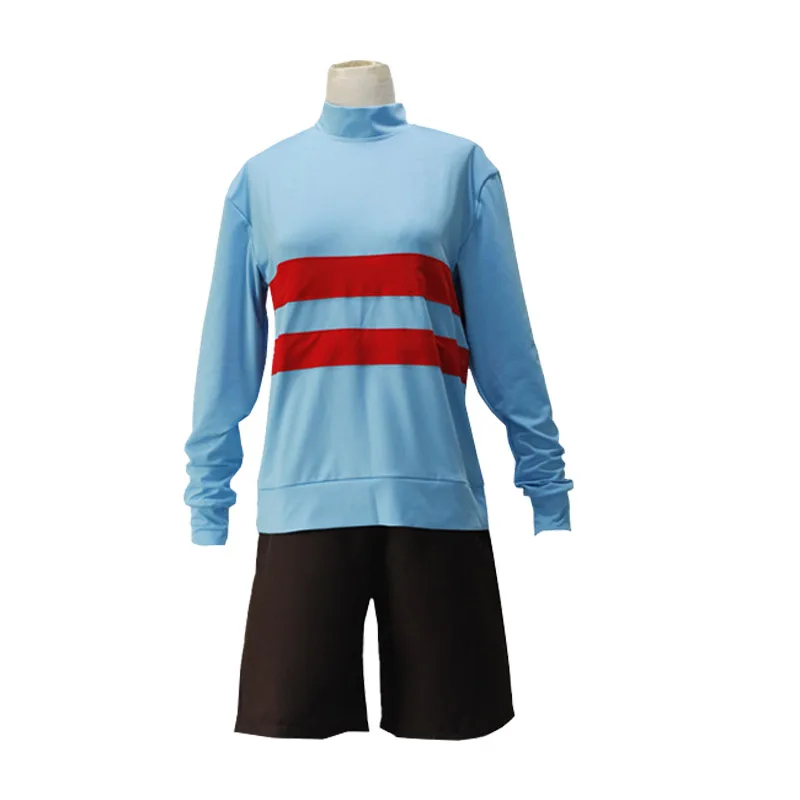Game behind the scenes story Frisk Chara Halloween role-playing Andertail sports high neck long sleeved clothing shorts