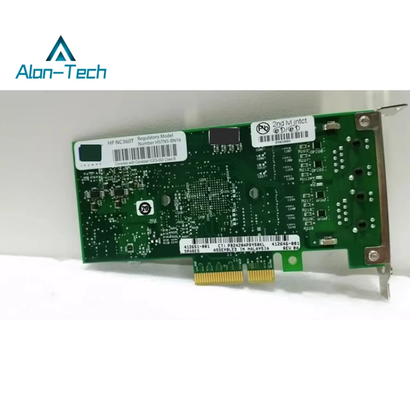 For HP NC360T 412648-B21 412646-001 412651-001 Dual-port Gigabit Network Card Second Hand 90% New