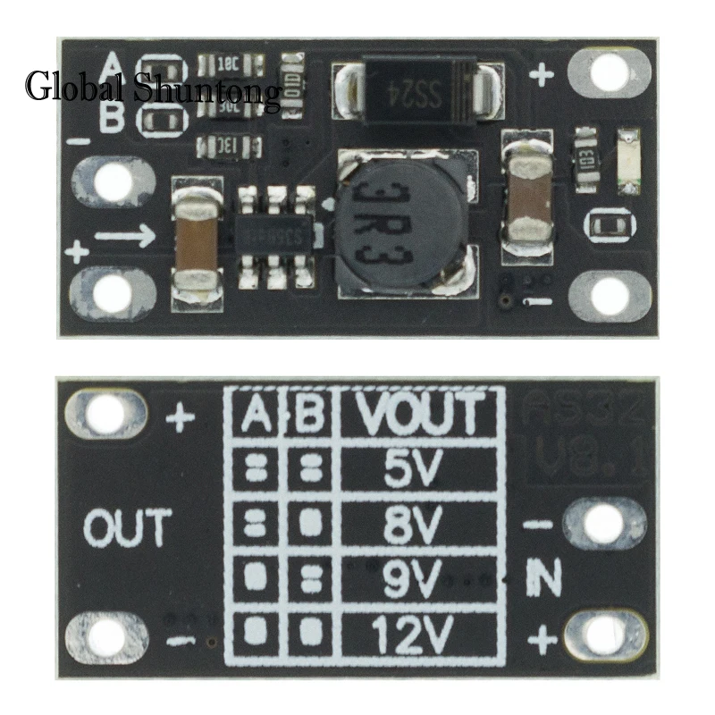 10 Stuks Nieuwste Multifunctionele Mini Boost Module Step Up Board 5V/8V/9V/12V 1.5a Led Indicator Diy Elektronische Spanning Module