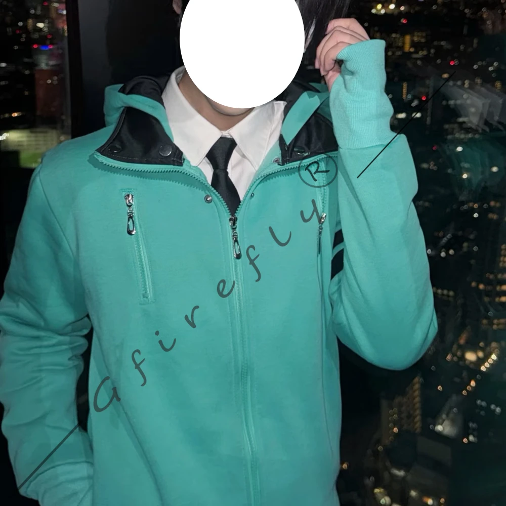 Tokyo Ghoul Ken Kaneki Green Hooded Jacket Long Sleeve Hoodie Unisex Adult Spring Autumn Winter Daily Halloween Comic Con Outfit