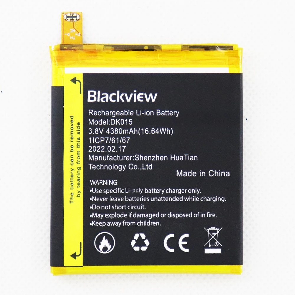 Battery for Blackview BV9900 Pro 4380mAh Bateria 5.84\