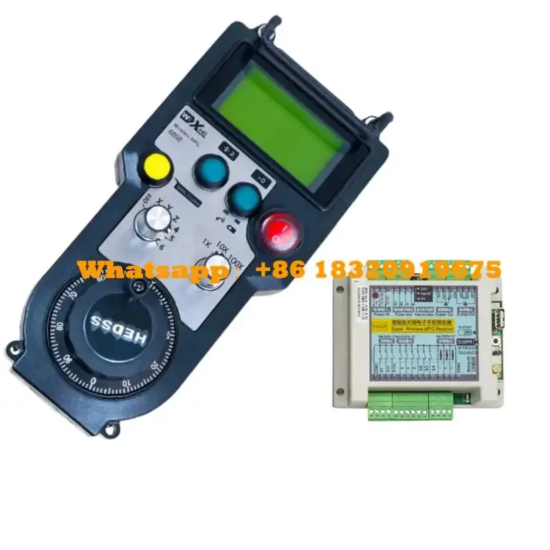 

Xhc wireless CNC manual pulse generator mpg hand wheel pendant CNC remote control 25ppr 100ppr for lathe milling awgp