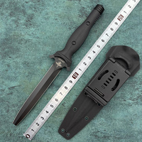 ER Suppressor Ordinanza GIS double-edged fixed knife Black G10 Handles outdoor camping hunting knife survival knife