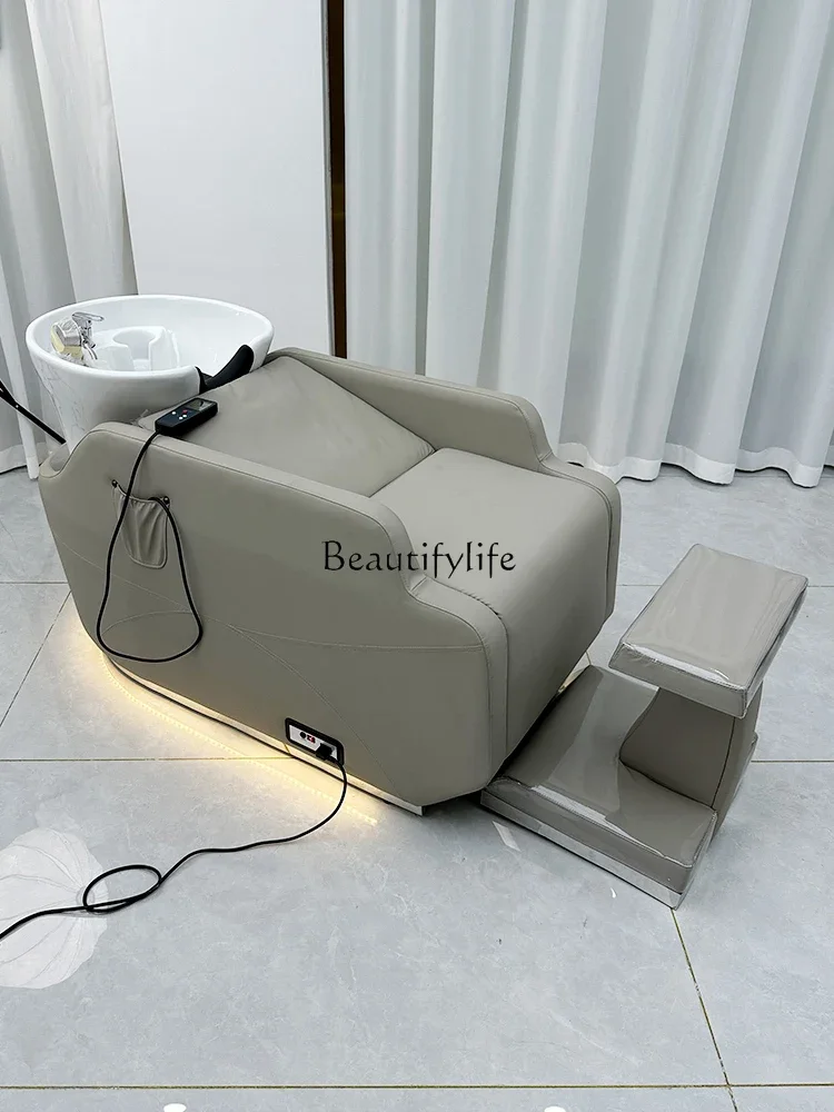 Hair Salon Intelligent Electric Massage Shampoo Bed Automatic Shampoo and Massage Integrated Bed