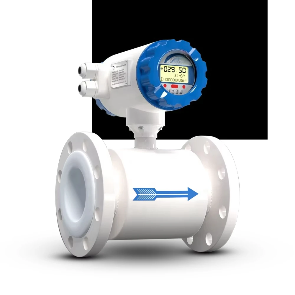 PLC LORAWAN RS485 4-20mA Pulse HART Electro Magnetic Medidor De Flujo Liquid Water Electromagnetic Flow Meter Price