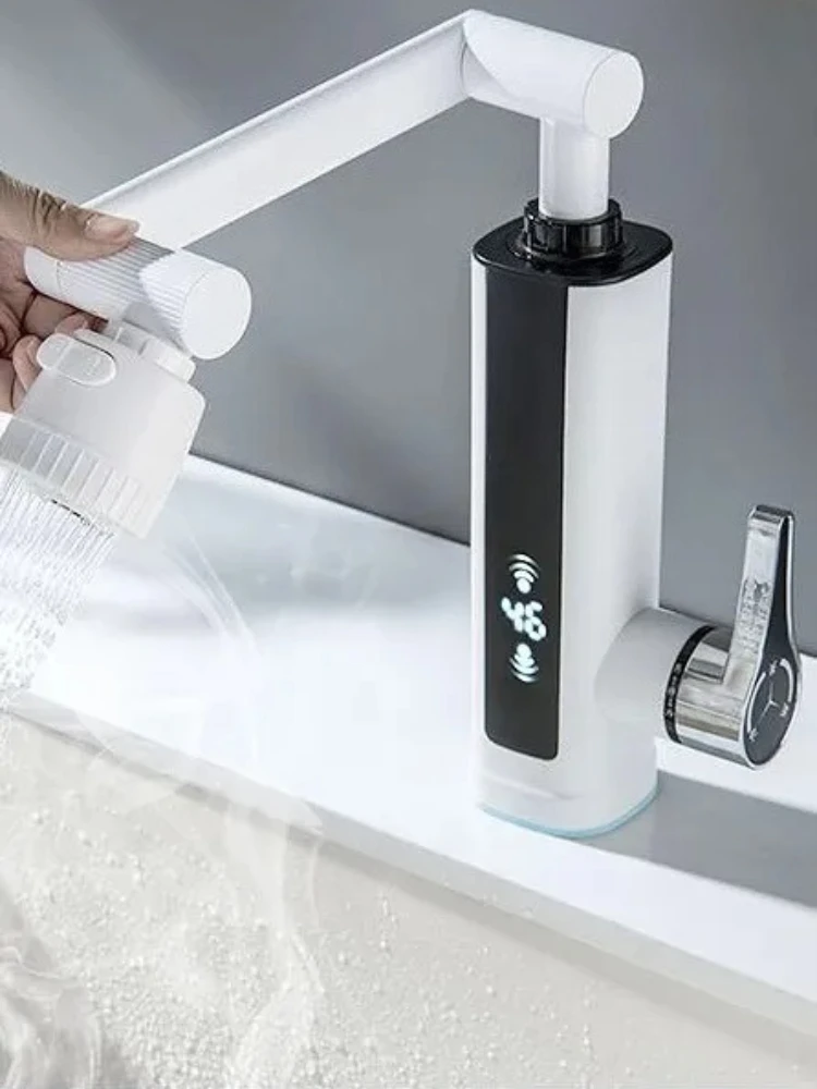 Instant electric heating faucet kitchen treasure hot and cold dual-purpose quick heating electric heating  new style