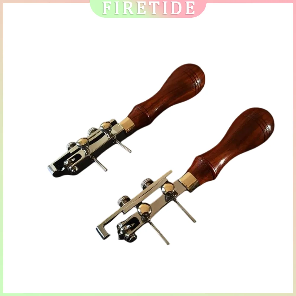 Leather Stitching Wheel, Handheld Spacer Marking Tool for Leathercraft, Adjustable Overstitch Wheel for Sewing Hole Spacing