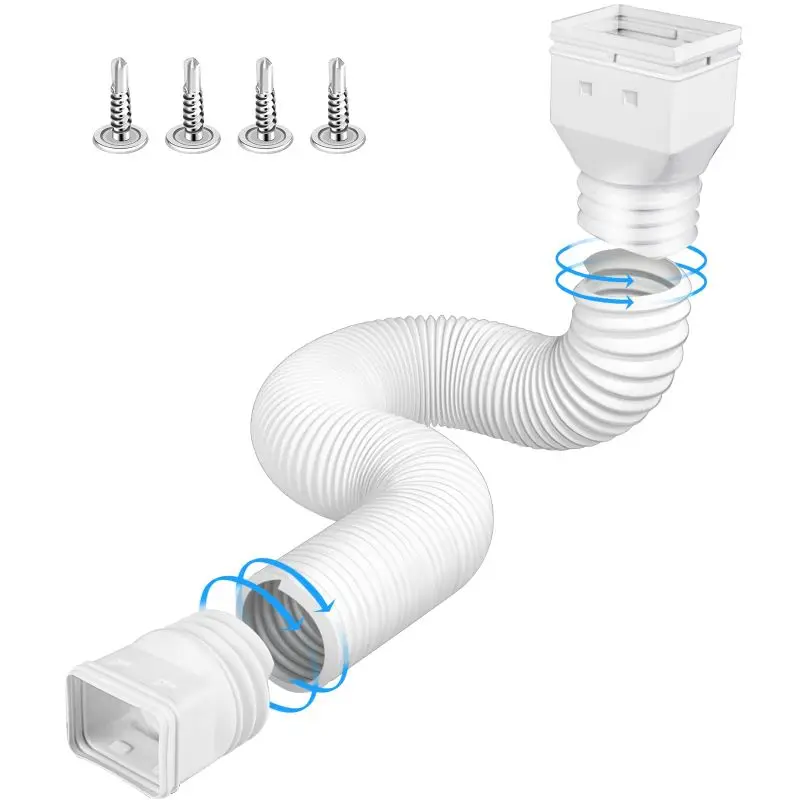 Estensioni del beccuccio della grondaia della pioggia 1pc, connettore dell\'estensione del beccuccio di scarico tubo di scarico flessibile