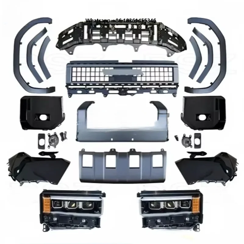 For 2023 2025 LC250 Front Bumper Upgraded Headlight Grille High Version Tail Light RAYSEZE LC Body Kit