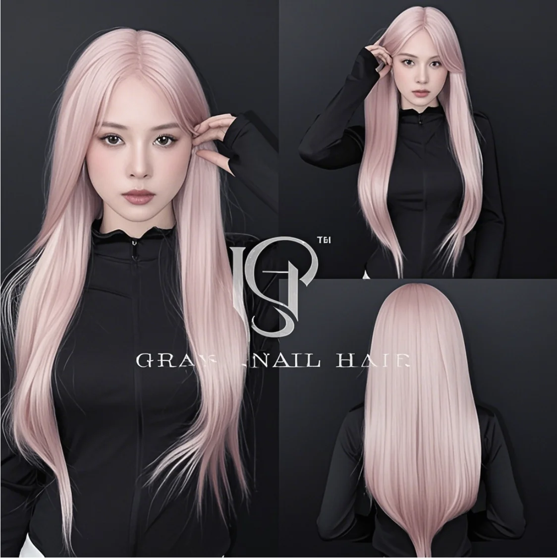 Pink Wig for Women Long Wavy Cosplay Wigs Natural Soft Sweet Synthetic Wig for Daily Use School Life Lolita Wig Pink