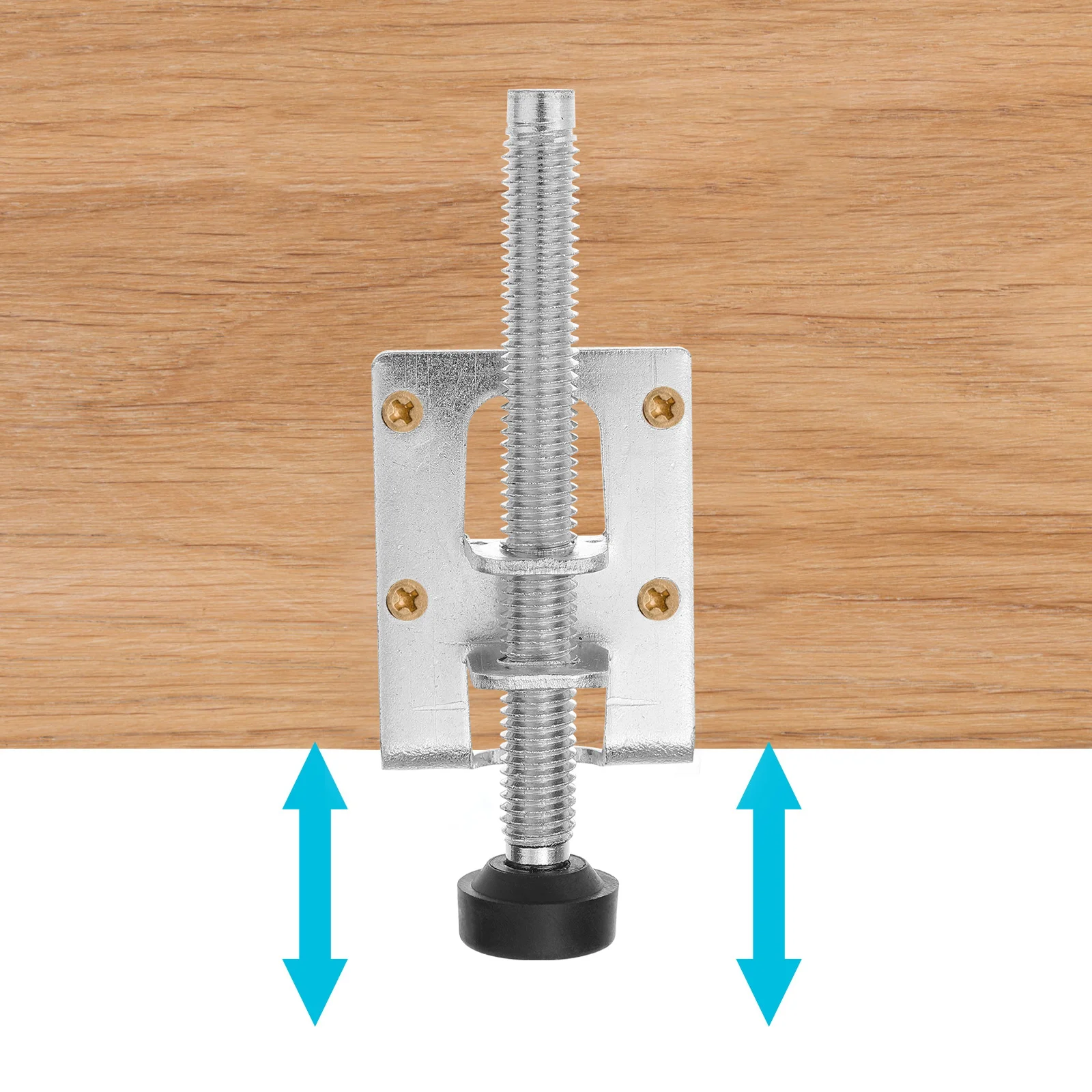 4 Pcs Steamed Stuffed Bun Wardrobe with Adjustable Legs Work Workbench Steel Height Leveling Feet